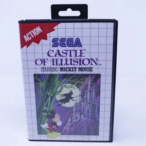 VINTAGE 1990 SEGA MASTER SYSTEM CASTLE OF ILLUSION STARRING MICKEY MOUSE GAME - Picture 1 of 10