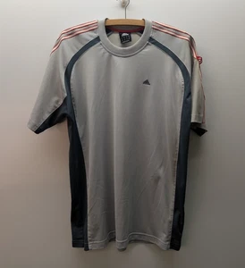 adidas Originals T-Shirt Herren mittelgrau 3 Streifen gesticktes Logo sportlich - Bild 1 von 9