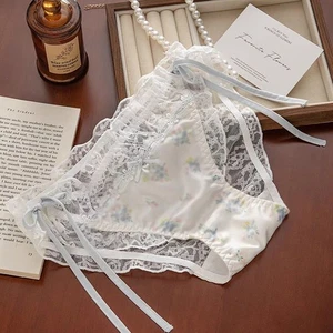 Japanische süße Mädchen Blumen Spitze Höschen Slip Lolita Träger Schule Unterwäsche - Bild 1 von 4