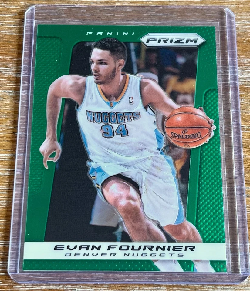 EVAN FOURNIER 13-14 Panini Prizm RETAIL GREEN PRIZM PARALLEL ! DENVER NUGGETS ! - Image 1 of 1