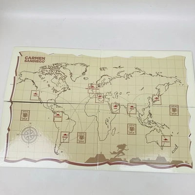 1 Juego de Mesa Mundial Carmen Sandiego Atrapa Vile Y Devuelve El Botín Juego de Mesa Foto 1 de 4