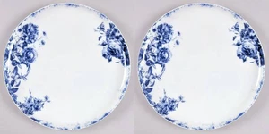 2) Mikasa PIPPA DINNER Plate Blue Floral Set of 2 Bone China 11 in NEW w Tag - Picture 1 of 5