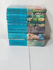 The Bible Story Volume Book Set1,2,5,8,9,10 + Desire of Ages, Triumph, Patriots  - Picture 1 of 8