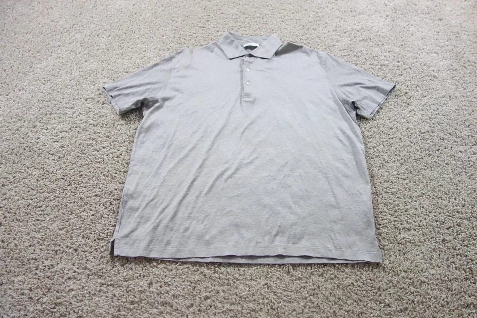 Camisa Polo Gran Sasso Para Hombre 56 XL Gris Manga Corta Italia Algodón Informal Foto 1 de 4