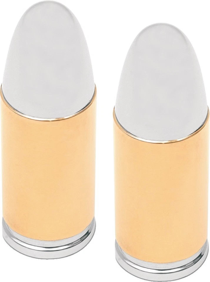 Tapas de vástago de válvula especiales Drag Specialties .38 doradas #0361-0048 Foto 1 de 1