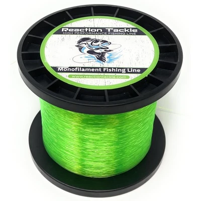 Reaction Tackle Nylon Monofilament Fishing Line - 1 Pound Jumbo Spools - Image 1 of 3