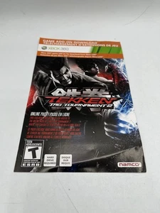 Tekken Tag Tournament 2 Xbox 360 INSERT ONLY Unused DLC Add On - Picture 1 of 1