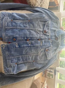 blue AG jean jacket, size medium, few marks - Picture 1 of 2