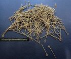 7/8in Bronze plated 20ga eye pins 300pcs 23mm bead findings earring parts FEP014