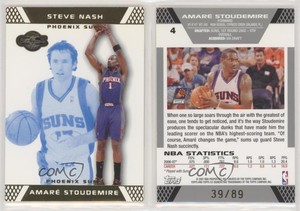 2007-08 Topps Co-Signers Gold Blue /89 Amare Stoudemire Steve Nash #4.1 HOF