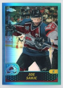 2001-02 Topps Chrome Joe Sakic Colorado Avalanche #27