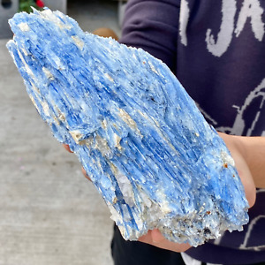 2.91LB Rare!! Natural beautiful Blue KYANITE with Quartz Crystal Specimen Rough.