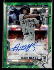 2021 Bowman Chrome #BSPA-AR Adinso Reyes