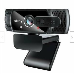 NULAXY HD 1080p Webcam with Microphone, USB Webcam with Privacy Cover for Video