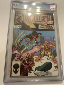 Marvel Comics Daredevil #224 Cgc 9.6 1st App Of New Sunturion - Picture 1 of 15