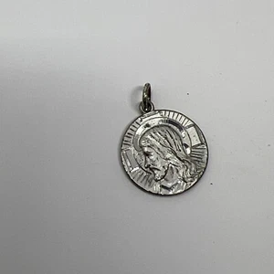 Vintage I Am An Episcopalian Jesus Sterling Sterling Silver Religious Medal - Picture 1 of 4