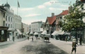PRINTED POSTCARD OF THE HIGH STREET, WALSALL, STAFFORDSHIRE BY BOOTS - Picture 1 of 2
