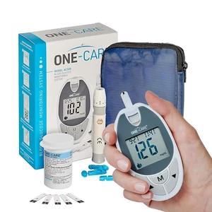 Glucose Monitoring System with Glucometer, 10 Test Strips, Lancing Device, 10 La - Picture 1 of 8