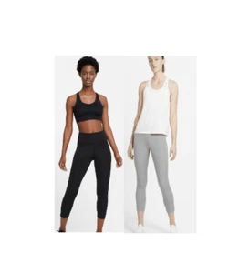 NEW!! Nike Power Women's Mid Rise Crop Length Epic Fast Running Tights #172 - Picture 1 of 17
