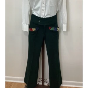Pantaloni in poliestere ricamati Donald's Vintage anni '70 - Foto 1 di 10