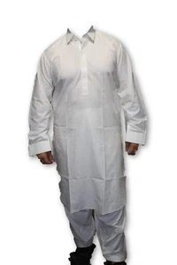 F23 Pakistani Indian Men Fine Design Shalwar Kameez - Picture 1 of 2