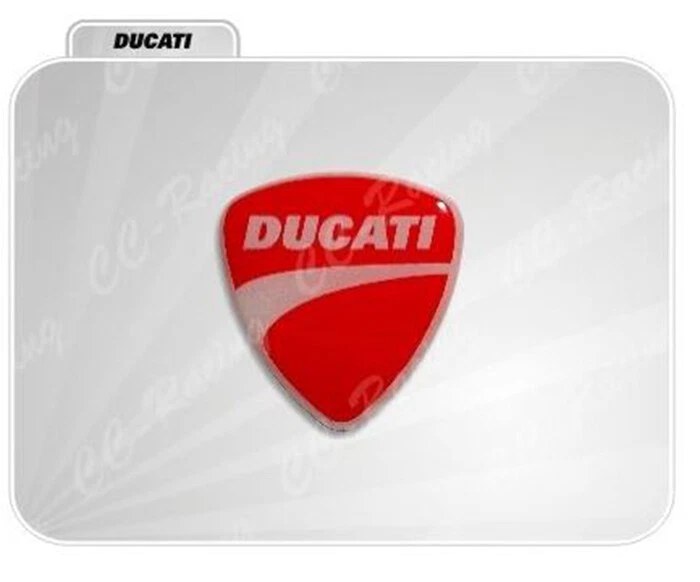 1 ADESIVO RESINATO 3D DUCATI CORSE 20 MM ROSSO NEW SCUDETTO PANIGALE MONSTER HY