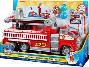 *RARO*Paw Patrol Movie Camion dei Pompieri Marshall’s Transforming City - Foto 1 di 5