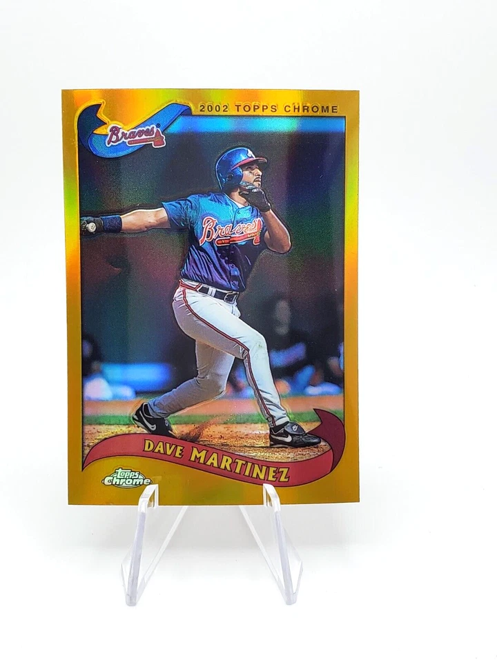 2002 Topps Chrome Gold Refractor #195 Dave Martinez - Image 1 of 2