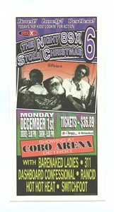 Dashboard Confessional Handbill w/ 311 RANCID 2003 December 31 Detroit - Picture 1 of 2