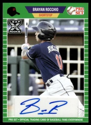 2021 Pro Set Autographs Green Brayan Rocchio #PS-BR1 R52 - Image 1 of 2