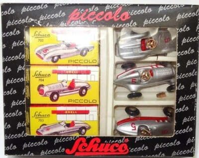1:87 SCHUCO PICCOLO 01196 MERCEDES 'FLECHAS PLATEADAS' JUEGO DE 3 - COMO NUEVO Foto 1 de 4