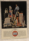 Vintage 1963 Gulf Oil Original Print Ad - Full Page - And Three Great Gasolines