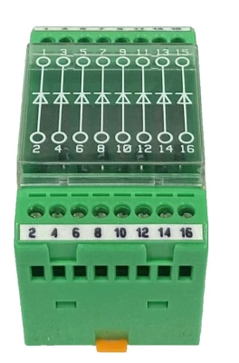 Bloque de diodos de contacto Phoenix - EMG 45-DIO 8E/LP LOTE DE 4 PIEZAS Nuevo Foto 1 de 4