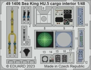 EDUARD 1/48 Aircraft- Sea King HU5 Cargo Interior for ARX (Painted) EDU491406 - Picture 1 of 1