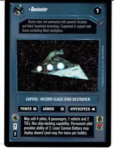 STAR WARS CCG DEATH STAR II RARE CARD DOMINATOR ex - Foto 1 di 1