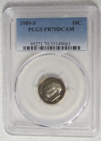 1989 S Proof Roosevelt Dime - PCGS PR 70 DCAM Deep Cameo  (9061)  Guide $20 Cover