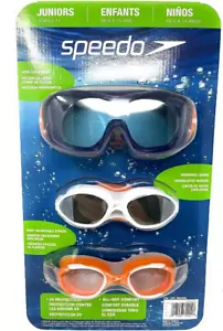 3x Speedo Unisex Junior Kids Swimming Goggles | UV Protection | Anti Fog - Picture 1 of 2