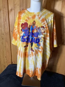 NWT Nike Tee Tune Squad Lebron James Yellow Tie Dye T-Shirt Mens Size 3XL Loose - Picture 1 of 7