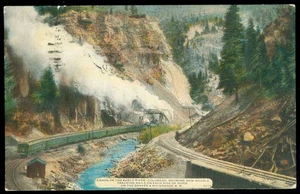 RAILROAD AT EAGLE RIVER, COLORADO POSTCARD - Picture 1 of 1