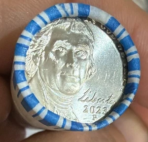2023 P Jefferson Nickel Bank Roll non aperto/non ricercato ~ ROTOLO - Foto 1 di 5