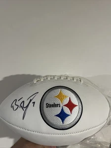 Ben Roethlisberger Pittsburgh Steelers autografato Franklin con statistiche Super Bowl - Foto 1 di 2