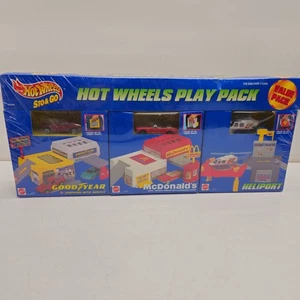 Hot Wheels Sto & Go Play Pack McDonald's Goodyear Heliport 1995 Playset Vtg NOS - Picture 1 of 15