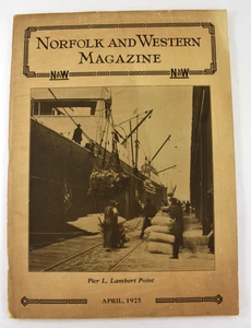 Vintage Norfolk & Western Magazine April 1925 - Picture 1 of 2
