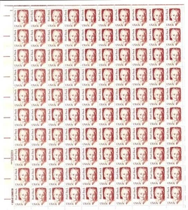 US SCOTT 1848 PANE OF 100 PEARL BUCK 5 CENT FACE MNH - Picture 1 of 1