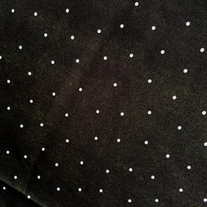 Neue kleine weiße Tupfen auf schwarzem Stoff Baumwolle 2 5/6 Yards Quilten Bekleidung - Bild 1 von 10