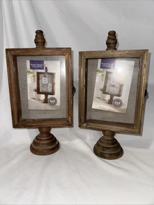 Ein Paar einzigartige Finnel-Stil 5 1/2” x 7 3/8” Fenster 1 1/4” tiefe Schattenkästen - Bild 1 von 10