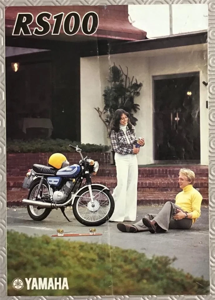 YAMAHA RS100 Motorcycle Sales Brochure c1970s  Ref LIT-032032/50.12x39 - Image 1 of 2