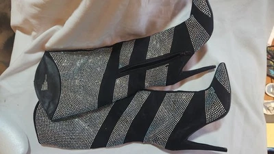 Bota de aguja Shoedazzle para mujer talla 8 estrás Foto 1 de 4