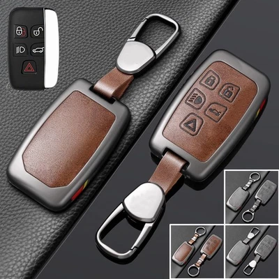 Funda para llave de coche de cuero de aleación de zinc para Land Rover Range Rover Sport LR2 LR4 Foto 1 de 4