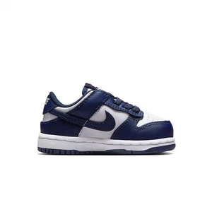 SCARPE SNEAKERS BIMBO NIKE DUNK LOW FB9107 PELLE BLU ORIGINALE PE 2025 - Picture 1 of 6